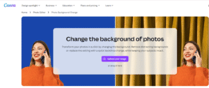 Edit Photo Background in canva